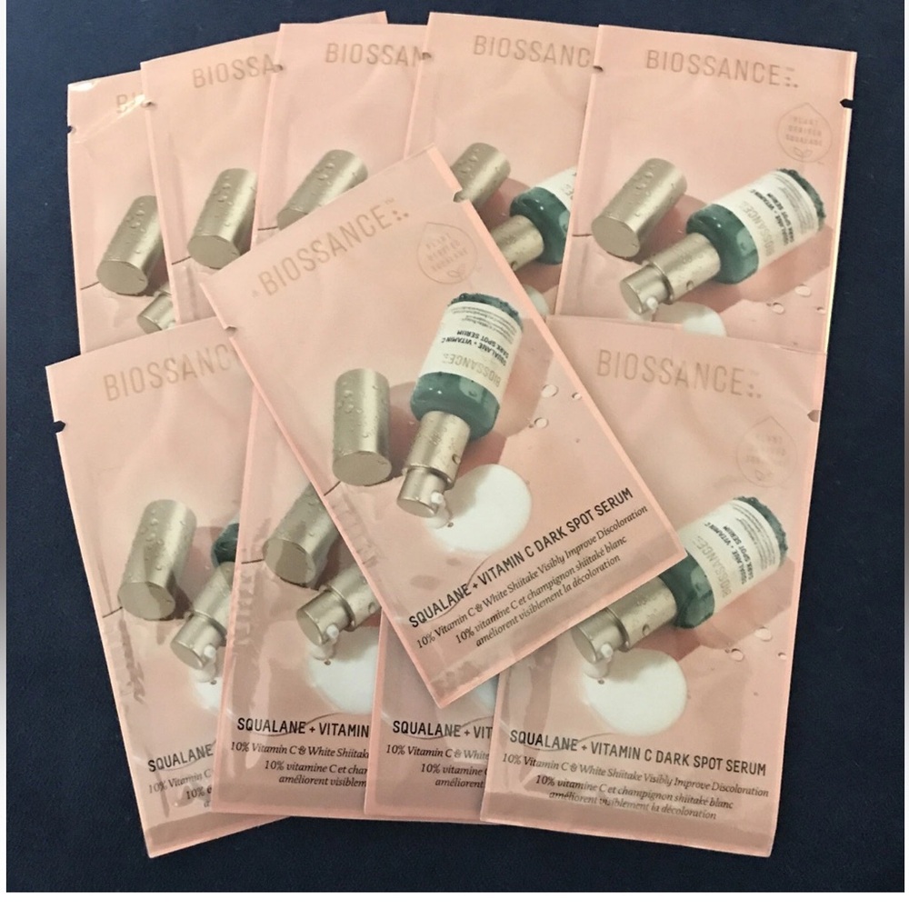 Biossance Squalane Vitamin C Dark Spot Serum 10 Samples 10 x 2ml